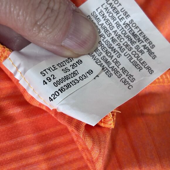 Under Armour The Playoff Polo Shirt Men’s Size XLarge Orange Stripes Casual - Picture 10 of 10